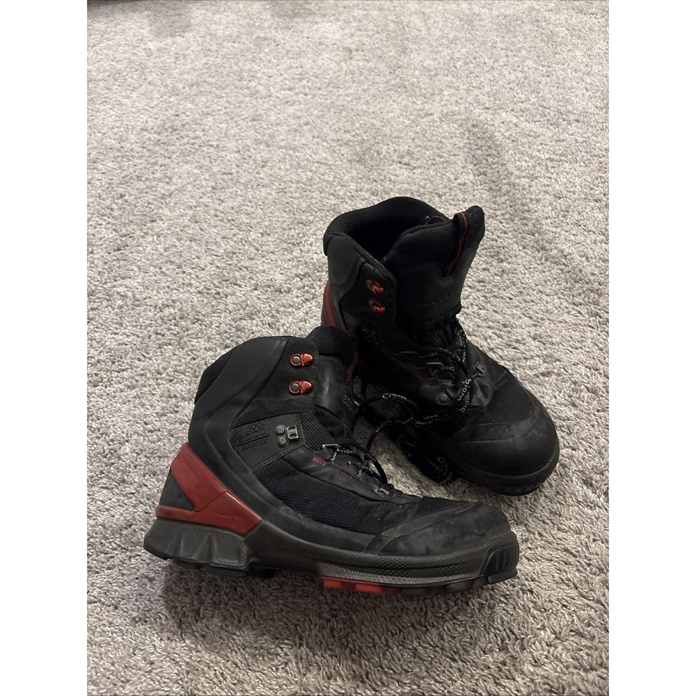 Ecco Mens Biom Hike 1.2 Gore-Tex Hiking Trail Mid Boots Black Titanium Size 42